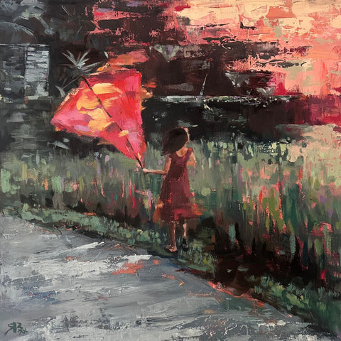 Untethered, original oil painting by Rebecca MacLeod