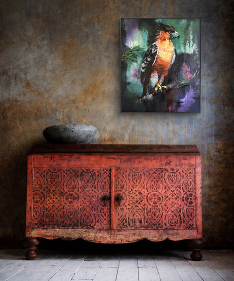 Higher Self by Rebecca MacLeod displayed in a luxury contemporary interior