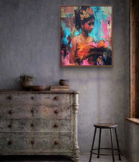 Offering by Rebecca MacLeod displayed in a luxury contemporary interior