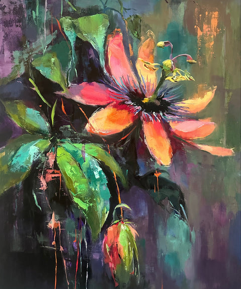 Wounded Healer, original oil painting by Rebecca MacLeod