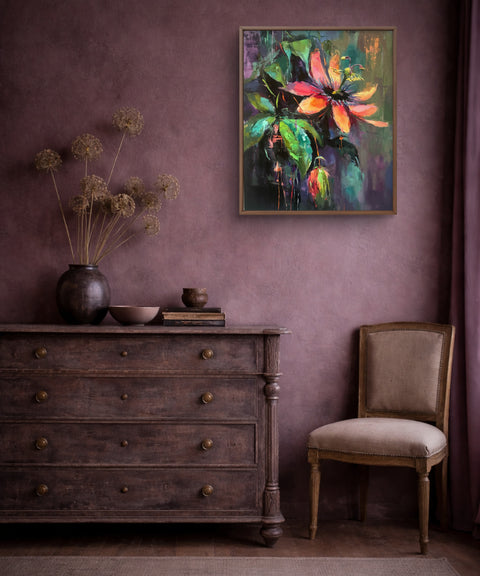 Wounded Healer by Rebecca MacLeod displayed in a luxury contemporary interior